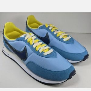 Nike Sneakers Waffle Trainer 2 Psychic Blue Yellow White Mens Size 10